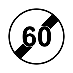 نهاية تحديد السرعة في 60 on vector.ma