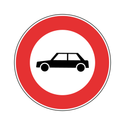 ممنوع على المركبات on vector.ma