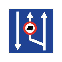 التجاوز ممنوع عن الشاحنات on vector.ma