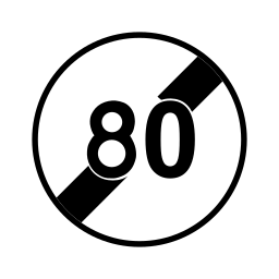 نهاية تحديد السرعة في 80 on vector.ma
