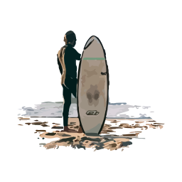 Surfing vector illustration free download on vector.ma