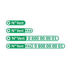 Numéro Vert on vector.ma
