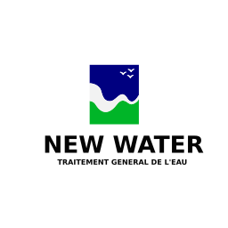 New Water logo on vector.ma