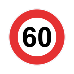  ممنوع تجاوز السرعة 60 on vector.ma