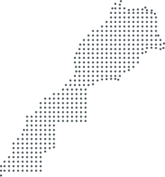 morocco map pattern dots on vector.ma